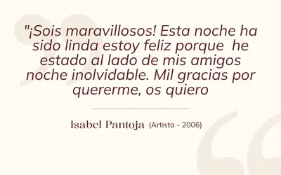 isabel pantoja artista reseña bodegas campos cordoba