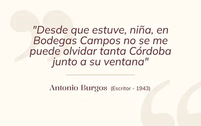 antonio burgos escritor reseña bodegas campos cordoba