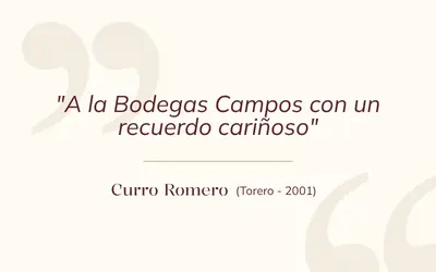 curro romero torero reseña bodegas campos cordoba